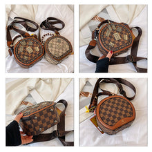 Load image into Gallery viewer, Fashion Retro Bear Badge Print Leather Handbags
