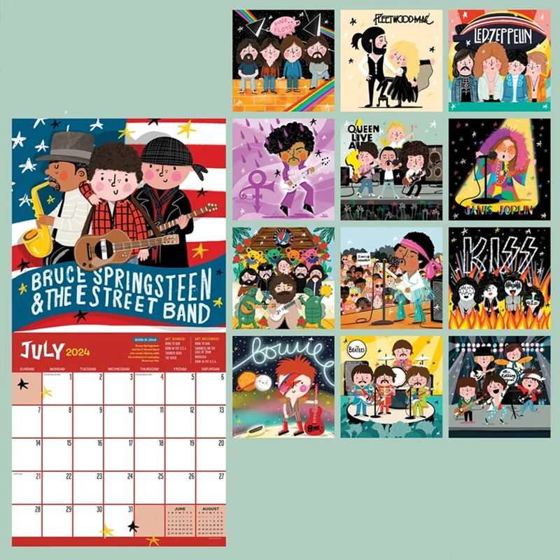2024 Biographies Calendar Of ROCK