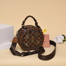 Load image into Gallery viewer, Fashion Retro Bear Badge Print Leather Handbags