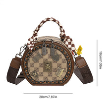 Load image into Gallery viewer, Fashion Retro Bear Badge Print Leather Handbags