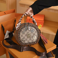Load image into Gallery viewer, Fashion Retro Bear Badge Print Leather Handbags