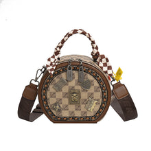 Load image into Gallery viewer, Fashion Retro Bear Badge Print Leather Handbags