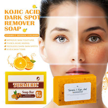 Load image into Gallery viewer, Lemon Turmeric Kojic Acid Soap
