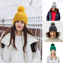 Load image into Gallery viewer, Elastic Ribbed Knit Hat for Hair Protection