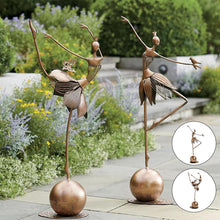 Load image into Gallery viewer, Dancing Garden Girl Outdoor Statues