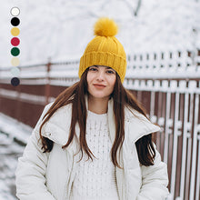Load image into Gallery viewer, Elastic Ribbed Knit Hat for Hair Protection