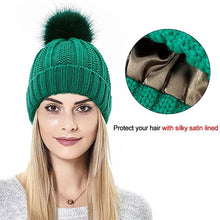 Load image into Gallery viewer, Elastic Ribbed Knit Hat for Hair Protection