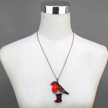 Load image into Gallery viewer, Bird Wooden Brooch