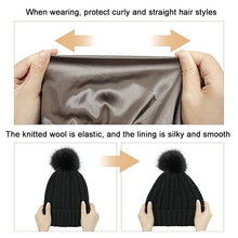 Load image into Gallery viewer, Elastic Ribbed Knit Hat for Hair Protection