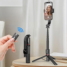 Load image into Gallery viewer, Foldable Selfie Stick Tripod
