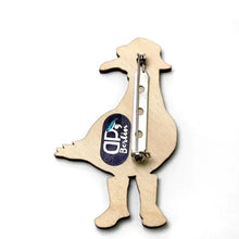 Load image into Gallery viewer, Bird Wooden Brooch
