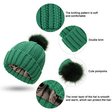Load image into Gallery viewer, Elastic Ribbed Knit Hat for Hair Protection