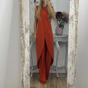 Sleeveless Mature Women Suit
