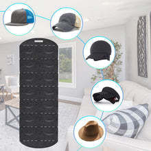 Load image into Gallery viewer, Hanging Multi-Pocket Hat Organizer Holder