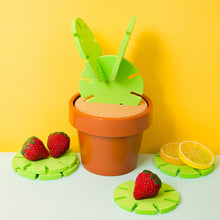 Load image into Gallery viewer, Novelty Potted Cactus Cup Mat Pad