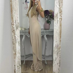 Sleeveless Mature Women Suit
