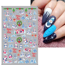 Load image into Gallery viewer, CHRISTMAS NAIL ART STICKERS