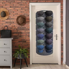 Load image into Gallery viewer, Hanging Multi-Pocket Hat Organizer Holder