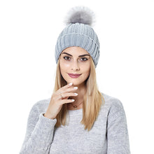 Load image into Gallery viewer, Elastic Ribbed Knit Hat for Hair Protection
