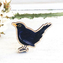 Load image into Gallery viewer, Bird Wooden Brooch