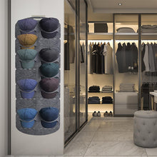 Load image into Gallery viewer, Hanging Multi-Pocket Hat Organizer Holder