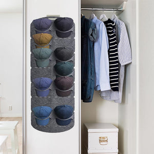 Hanging Multi-Pocket Hat Organizer Holder