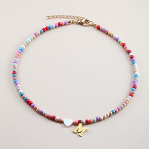 Personalized Colorful Beads Choker