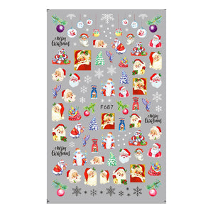CHRISTMAS NAIL ART STICKERS