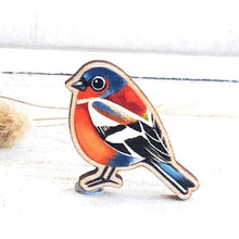 Load image into Gallery viewer, Bird Wooden Brooch