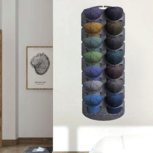 Load image into Gallery viewer, Hanging Multi-Pocket Hat Organizer Holder