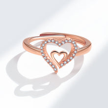Load image into Gallery viewer, Mother &amp; Daughter Always Heart To Heart Ring
