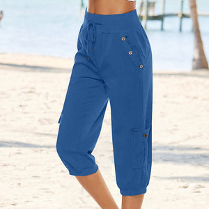 Women's Drawstring Cargo Pants