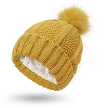 Load image into Gallery viewer, Elastic Ribbed Knit Hat for Hair Protection
