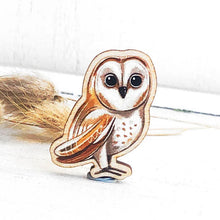 Load image into Gallery viewer, Bird Wooden Brooch