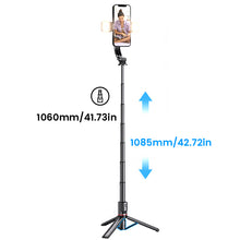 Load image into Gallery viewer, Foldable Selfie Stick Tripod
