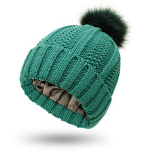 Load image into Gallery viewer, Elastic Ribbed Knit Hat for Hair Protection