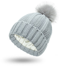 Load image into Gallery viewer, Elastic Ribbed Knit Hat for Hair Protection