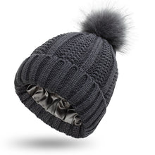 Load image into Gallery viewer, Elastic Ribbed Knit Hat for Hair Protection
