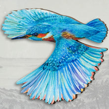 Load image into Gallery viewer, Bird Wooden Brooch
