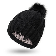 Load image into Gallery viewer, Elastic Ribbed Knit Hat for Hair Protection