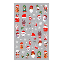 Load image into Gallery viewer, CHRISTMAS NAIL ART STICKERS