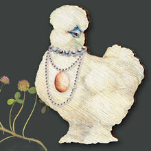 Load image into Gallery viewer, Bird Wooden Brooch
