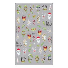 Load image into Gallery viewer, CHRISTMAS NAIL ART STICKERS