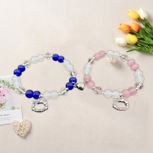 Beaded magnetic bracelet