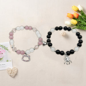 Beaded magnetic bracelet