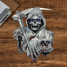 Load image into Gallery viewer, Grim Reaper 3D Peel and Stick Car Decal Emblem