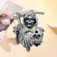 Load image into Gallery viewer, Grim Reaper 3D Peel and Stick Car Decal Emblem