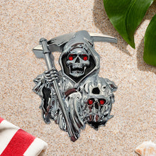 Load image into Gallery viewer, Grim Reaper 3D Peel and Stick Car Decal Emblem