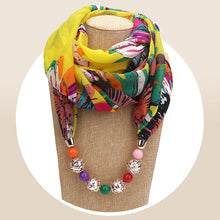 Load image into Gallery viewer, Beaded Pendant Scarf
