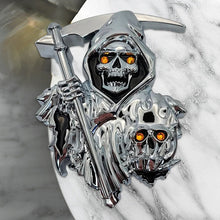 Load image into Gallery viewer, Grim Reaper 3D Peel and Stick Car Decal Emblem